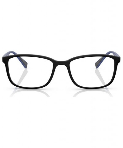 Men's Rectangle Eyeglasses PS 04IV55-O Matte Black $58.52 Mens