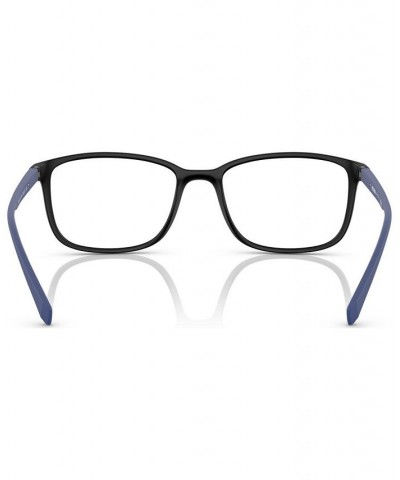 Men's Rectangle Eyeglasses PS 04IV55-O Matte Black $58.52 Mens