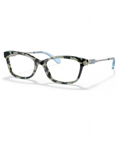 Women's Rectangle Eyeglasses HC6163 Blue $37.62 Womens