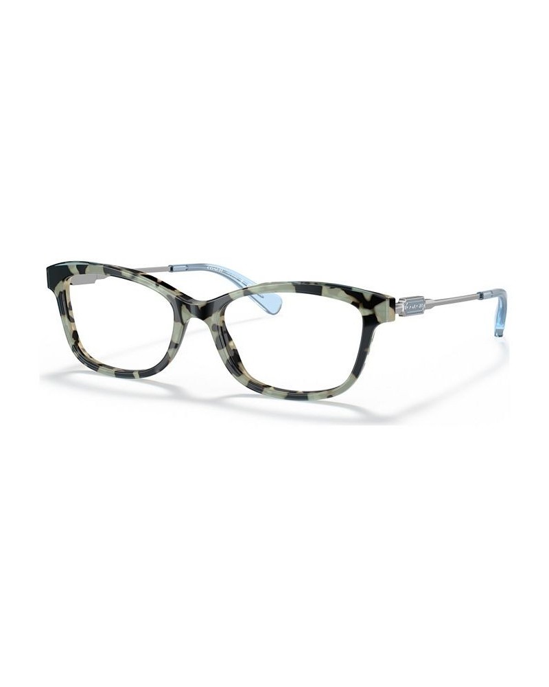 Women's Rectangle Eyeglasses HC6163 Blue $37.62 Womens