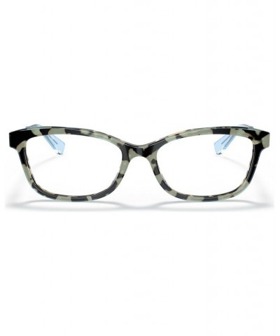 Women's Rectangle Eyeglasses HC6163 Blue $37.62 Womens