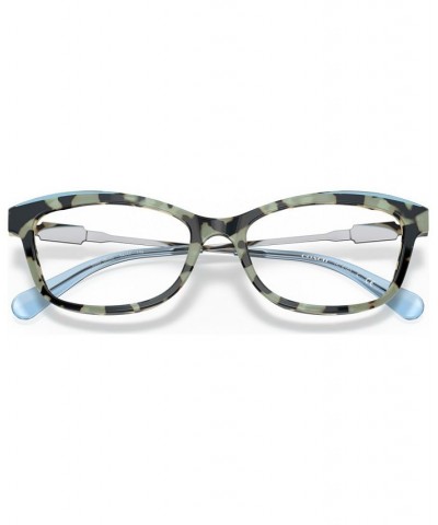 Women's Rectangle Eyeglasses HC6163 Blue $37.62 Womens