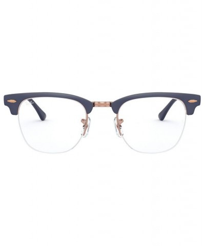 RX3716VM Clubmaster Metal Optics Unisex Square Eyeglasses Blue $34.51 Unisex