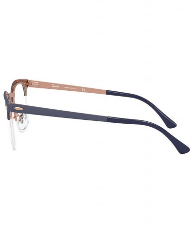 RX3716VM Clubmaster Metal Optics Unisex Square Eyeglasses Blue $34.51 Unisex