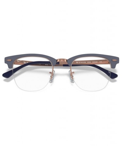 RX3716VM Clubmaster Metal Optics Unisex Square Eyeglasses Blue $34.51 Unisex