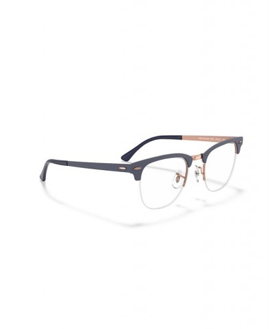 RX3716VM Clubmaster Metal Optics Unisex Square Eyeglasses Blue $34.51 Unisex