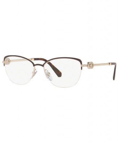 BV2210B Women's Cat Eye Eyeglasses Black Gold-Tone $132.00 Womens