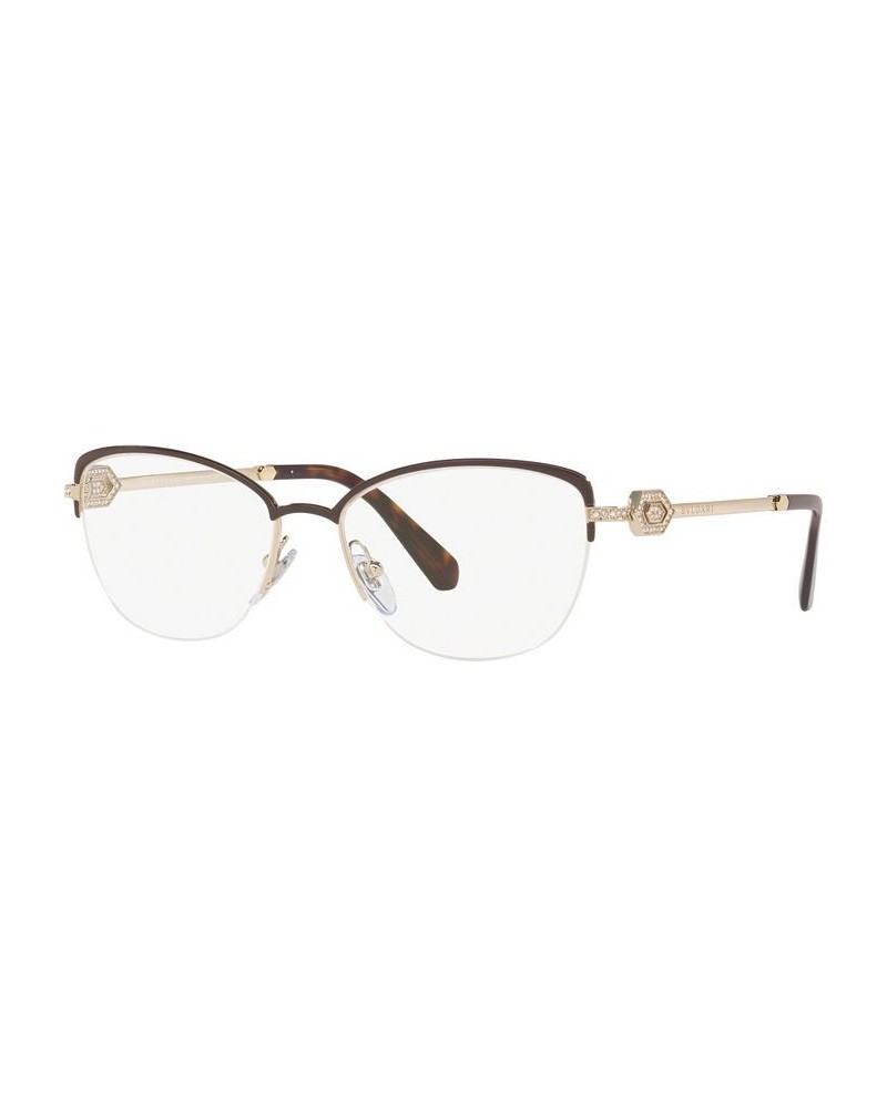 BV2210B Women's Cat Eye Eyeglasses Black Gold-Tone $132.00 Womens