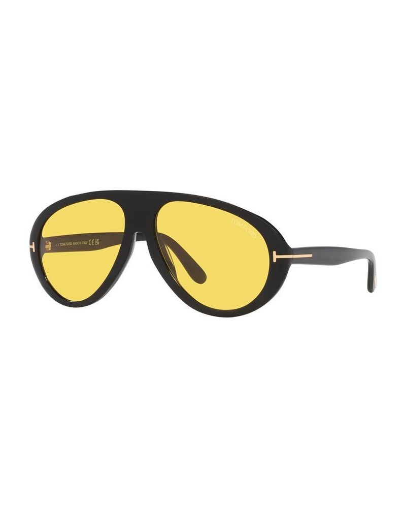 Men's Sunglasses TR00148460-X 60 Black Shiny $124.70 Mens