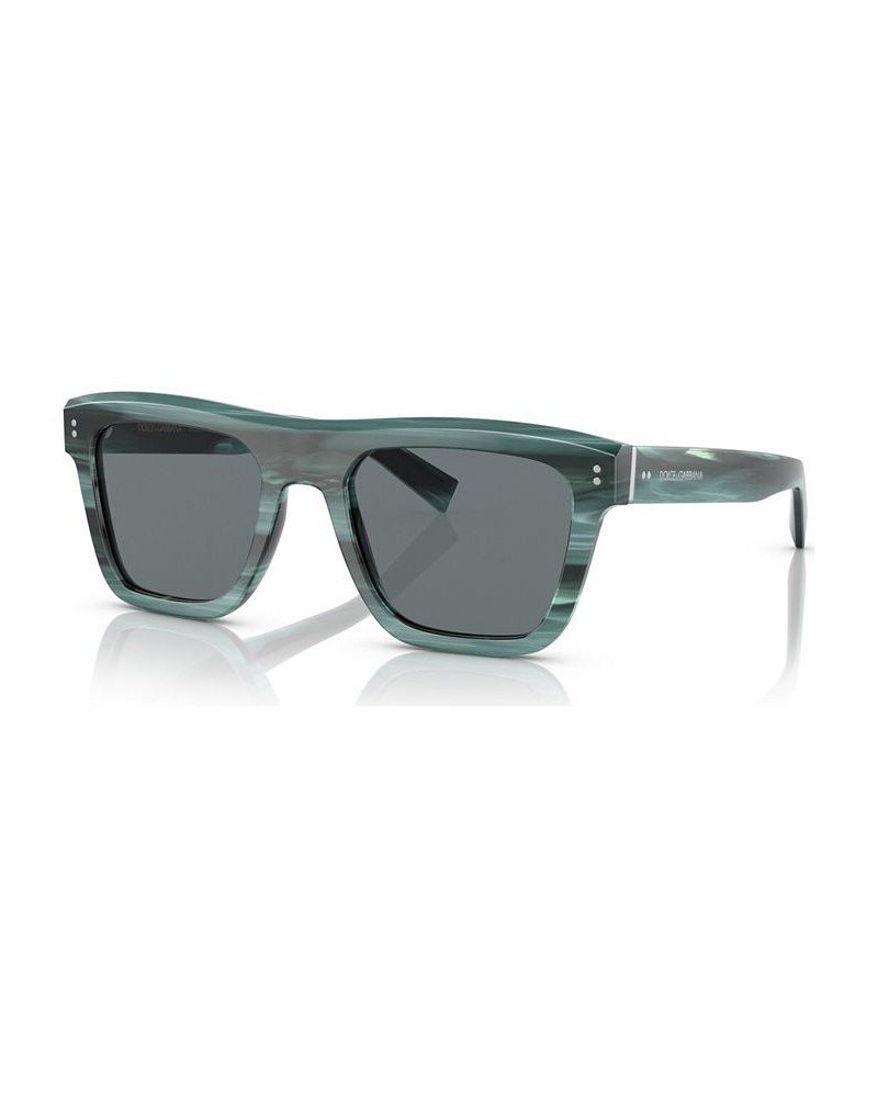 Men's Low Bridge Fit Sunglasses DG4420F52-X Gray Horn $78.12 Mens