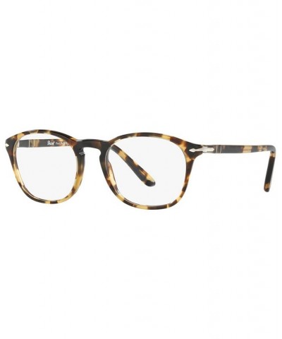 PO3007V Men's Square Eyeglasses Brown-Beige Tortoise $22.93 Mens