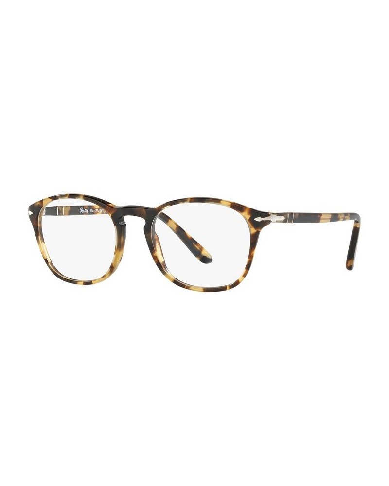 PO3007V Men's Square Eyeglasses Brown-Beige Tortoise $22.93 Mens