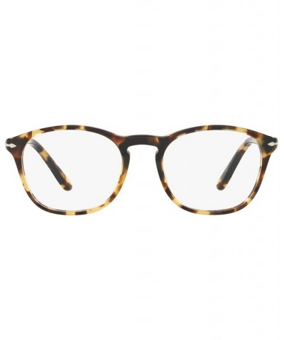 PO3007V Men's Square Eyeglasses Brown-Beige Tortoise $22.93 Mens