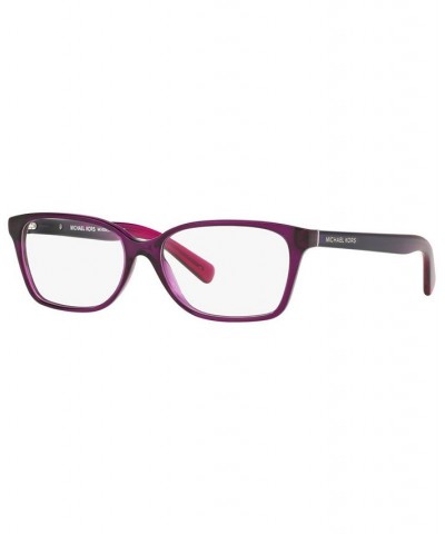 MK4039 Women's Rectangle Eyeglasses Trans Purp $30.24 Womens