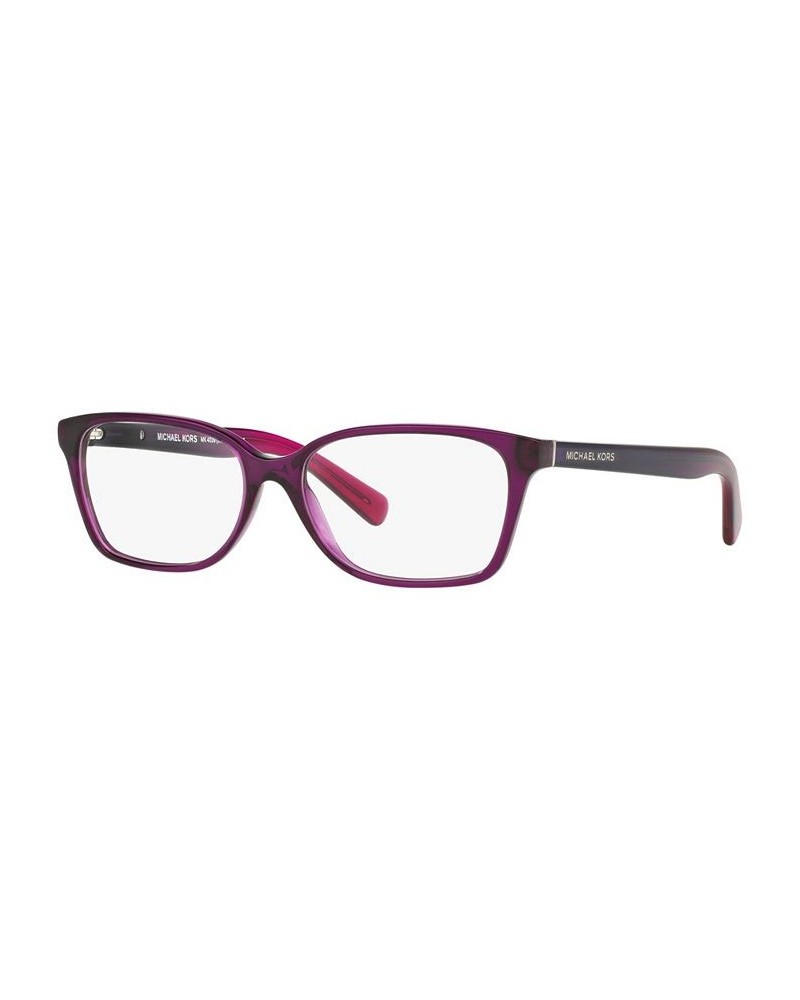 MK4039 Women's Rectangle Eyeglasses Trans Purp $30.24 Womens