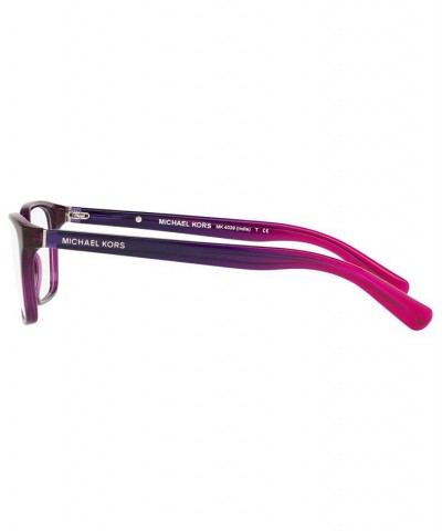 MK4039 Women's Rectangle Eyeglasses Trans Purp $30.24 Womens