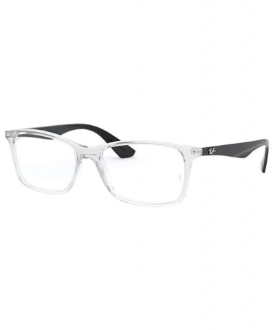 RB7047 Unisex Square Eyeglasses Top Black $44.66 Unisex