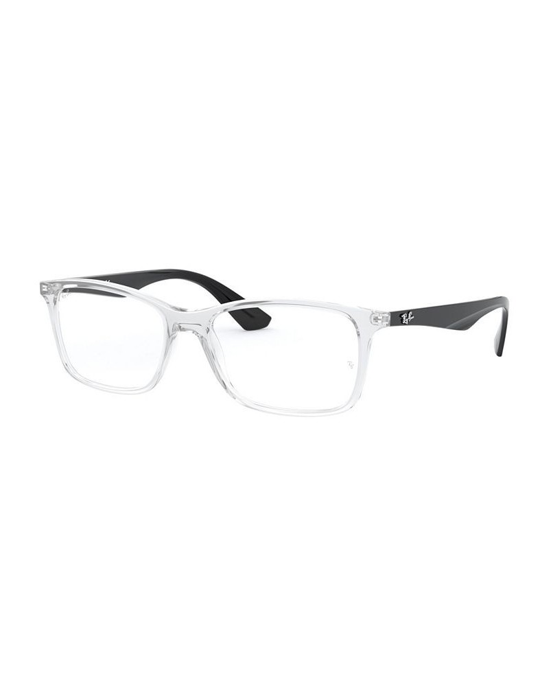 RB7047 Unisex Square Eyeglasses Top Black $44.66 Unisex