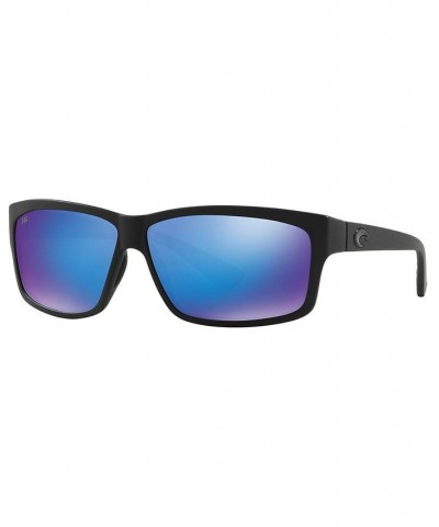 Polarized Sunglasses CUT POLARIZED 61 BLACK BLACK/BLUE MIR POL $42.67 Unisex