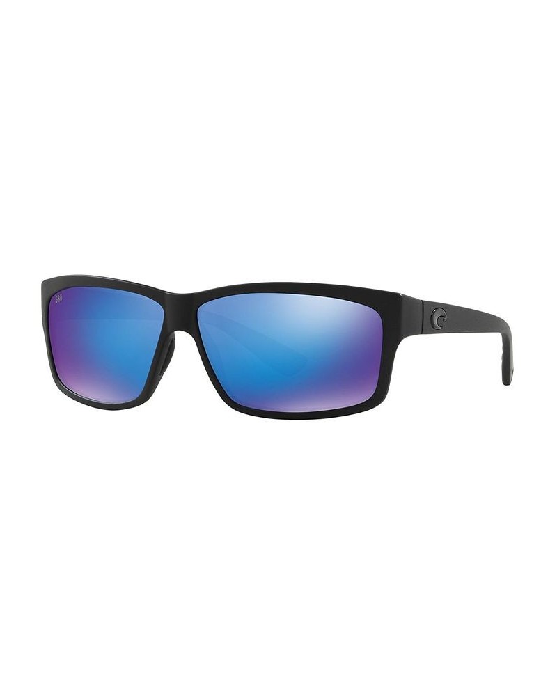 Polarized Sunglasses CUT POLARIZED 61 BLACK BLACK/BLUE MIR POL $42.67 Unisex