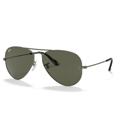 Unisex Sunglasses AVIATOR LARGE METAL RB3025 SAND TRASPARENT GREY/GREEN $21.19 Unisex