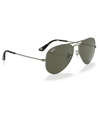 Unisex Sunglasses AVIATOR LARGE METAL RB3025 SAND TRASPARENT GREY/GREEN $21.19 Unisex