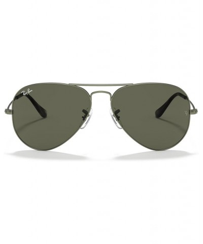 Unisex Sunglasses AVIATOR LARGE METAL RB3025 SAND TRASPARENT GREY/GREEN $21.19 Unisex