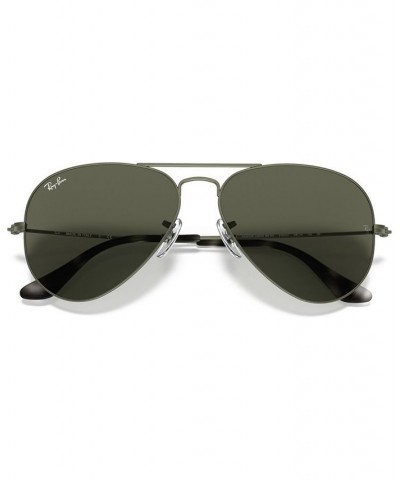 Unisex Sunglasses AVIATOR LARGE METAL RB3025 SAND TRASPARENT GREY/GREEN $21.19 Unisex