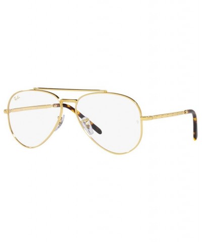 RB3625V New Aviator Unisex Pilot Eyeglasses Legend Gold Tone $51.91 Unisex