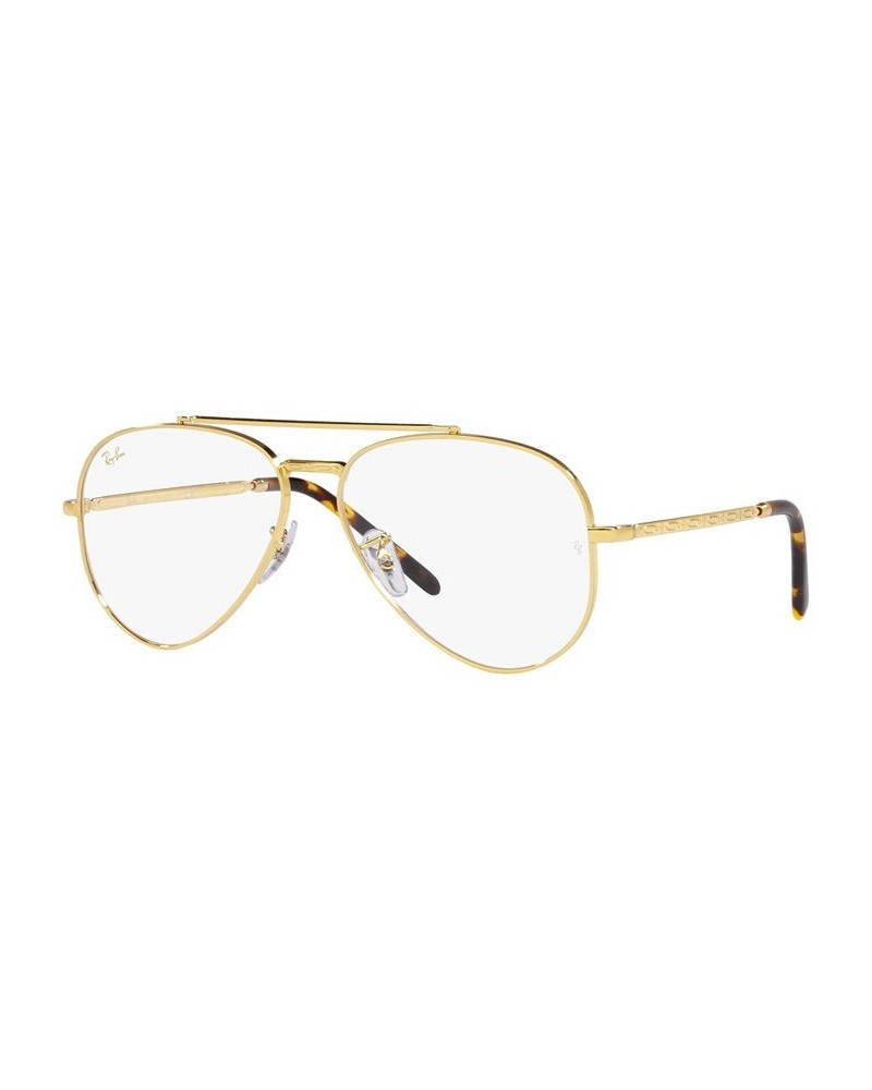 RB3625V New Aviator Unisex Pilot Eyeglasses Legend Gold Tone $51.91 Unisex