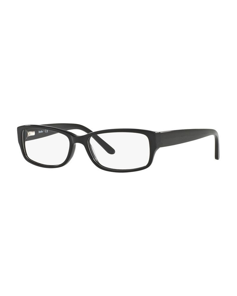 SF1561 Women's Rectangle Eyeglasses Black $8.52 Womens