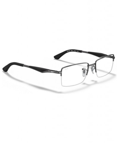 RX6285 Unisex Rectangle Eyeglasses Gunmetal $45.84 Unisex