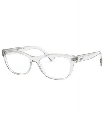 Women's Pillow Eyeglasses RA711352-O Shiny Transparent Violet $18.20 Womens