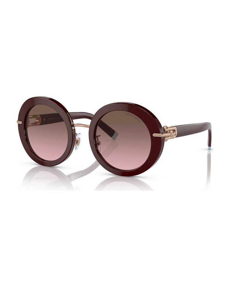 Women's Sunglasses TF420150-Y Solid Burgundy $123.60 Womens