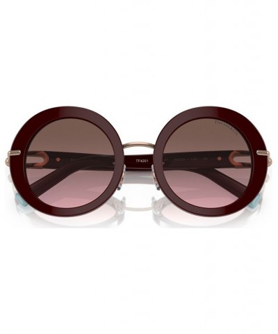 Women's Sunglasses TF420150-Y Solid Burgundy $123.60 Womens