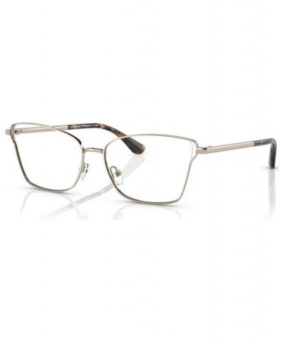 Women's Rectangle Eyeglasses MK306355-O Light Gold-Tone $32.98 Womens