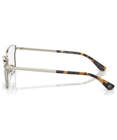 Women's Rectangle Eyeglasses MK306355-O Light Gold-Tone $32.98 Womens