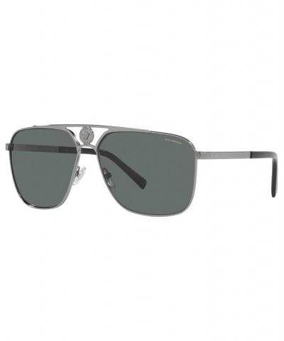 Men's Polarized Sunglasses VE2238 61 Gunmetal $71.40 Mens