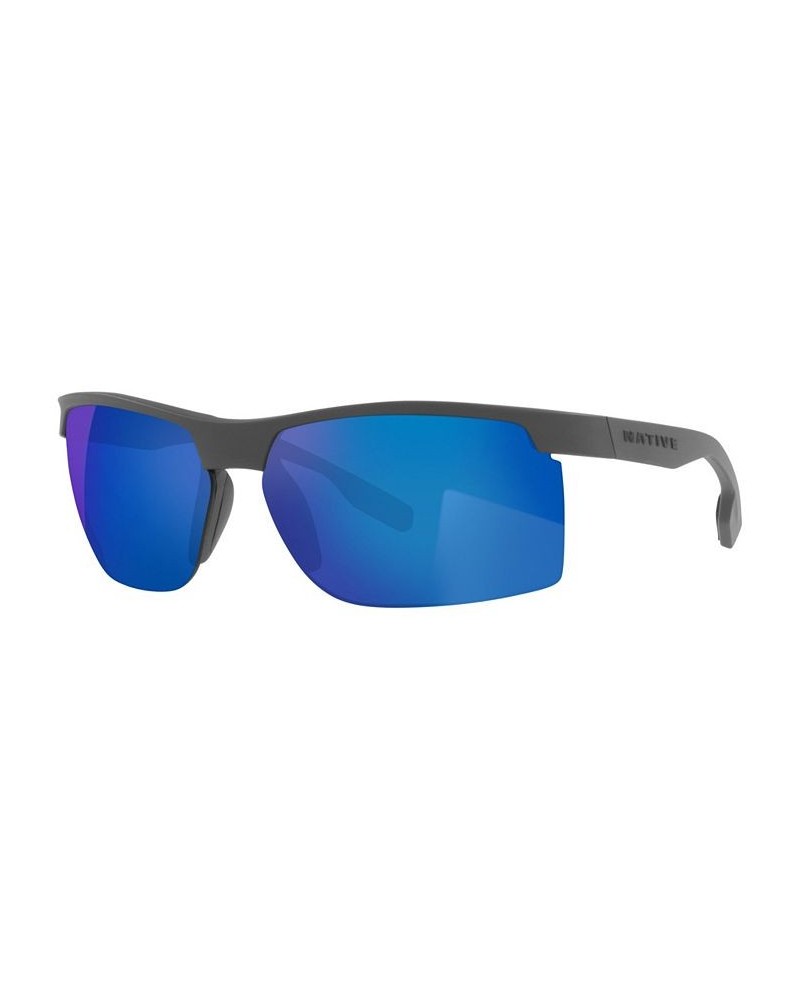 Native Men's Polarized Sunglasses XD9039 Ridge-Runner 68 Matte Granite $13.11 Mens