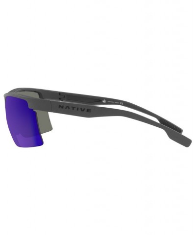 Native Men's Polarized Sunglasses XD9039 Ridge-Runner 68 Matte Granite $13.11 Mens