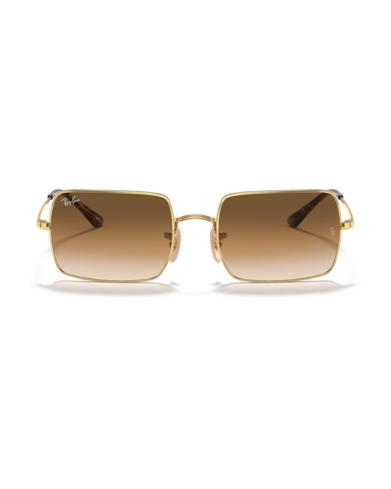 RECTANGLE Sunglasses RB1969 54 GOLD/CLEAR GRADIENT BROWN $42.72 Unisex