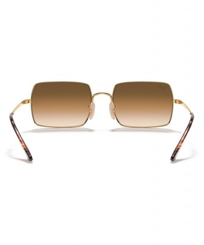 RECTANGLE Sunglasses RB1969 54 GOLD/CLEAR GRADIENT BROWN $42.72 Unisex