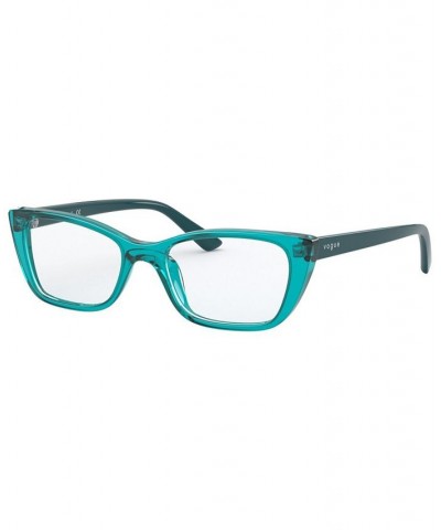 VY2004 Unisex Rectangle Eyeglasses Blue $22.10 Unisex