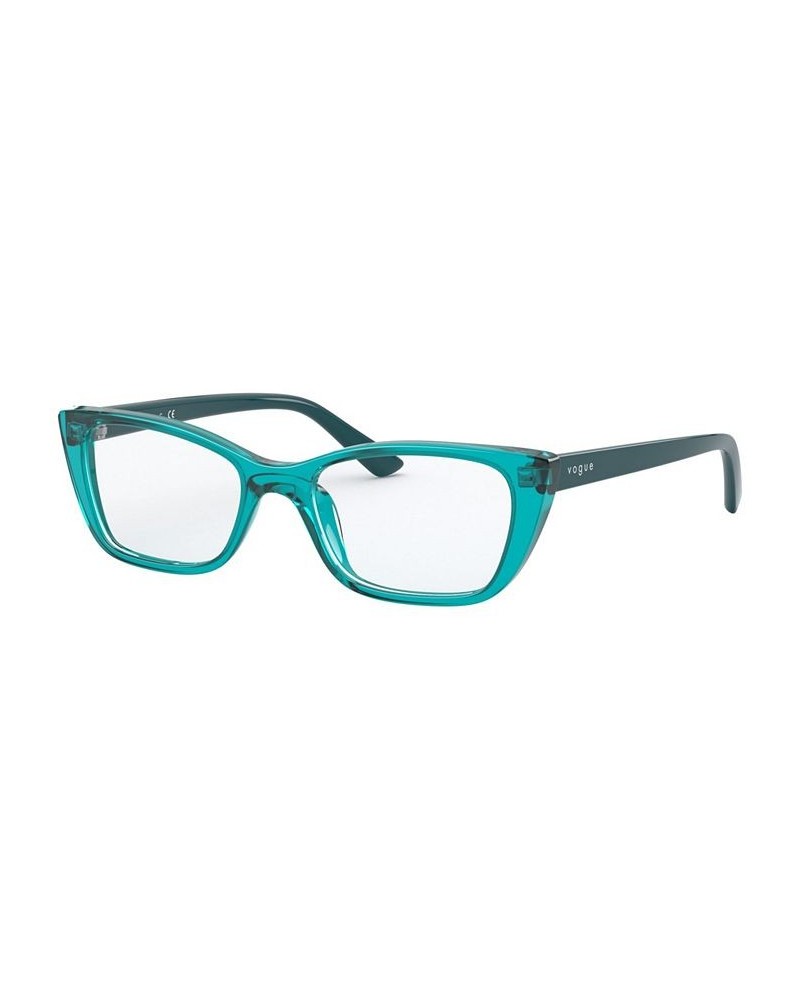 VY2004 Unisex Rectangle Eyeglasses Blue $22.10 Unisex