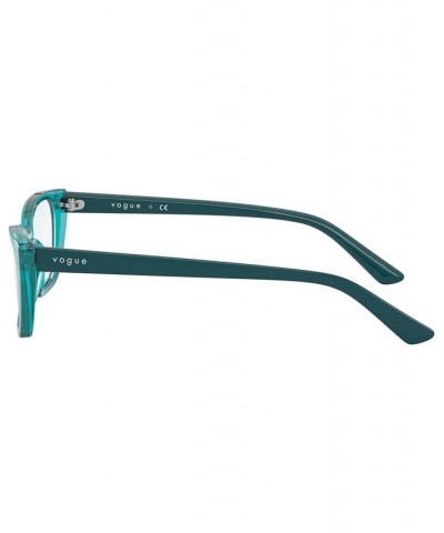 VY2004 Unisex Rectangle Eyeglasses Blue $22.10 Unisex