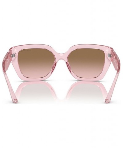 Women's Sunglasses AX4125SU54-Y Shiny Transparent Pink $16.40 Womens