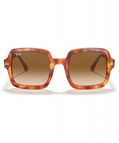 Sunglasses RB2188 53 RED HAVANA/CLEAR GRADIENT BROWN $51.03 Unisex