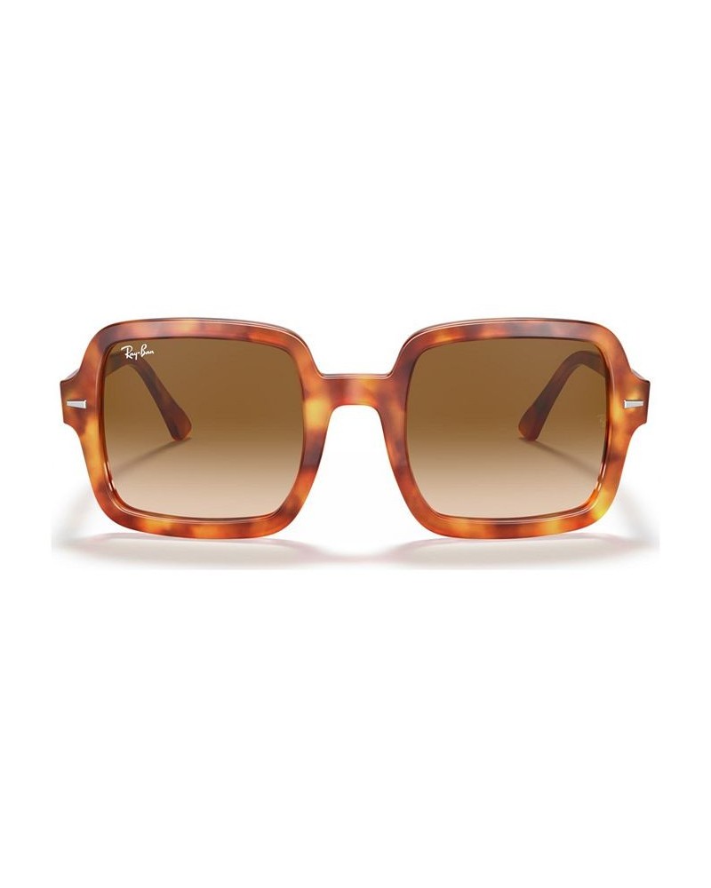 Sunglasses RB2188 53 RED HAVANA/CLEAR GRADIENT BROWN $51.03 Unisex