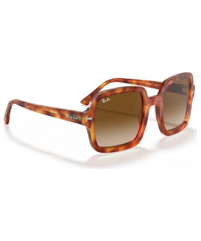 Sunglasses RB2188 53 RED HAVANA/CLEAR GRADIENT BROWN $51.03 Unisex