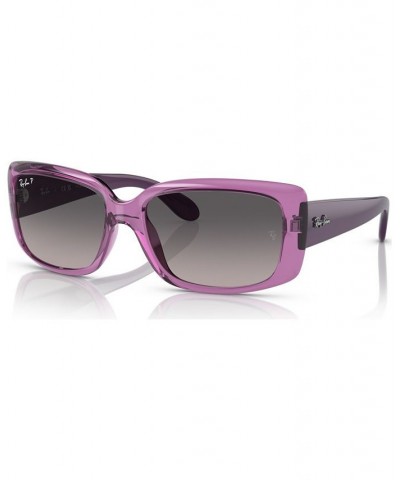 Women's Polarized Sunglasses RB438958-YP Transparent Violet $23.43 Womens